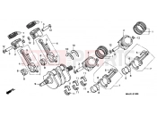HONDA ST11001 Pan-European 2001 E-16 CRANKSHAFT / PISTON