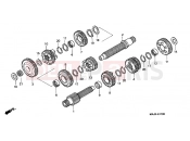 HONDA ST11001 Pan-European 2001 E-17 TRANSMISSION