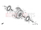 HONDA ST11001 Pan-European 2001 F-12 FRONT WHEEL (ST1100)