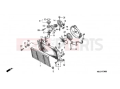 HONDA ST11001 Pan-European 2001 F-34 RADIATOR