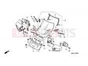 HONDA ST11001 Pan-European 2001 F-38 WINDSCREEN