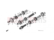 HONDA ST1100L Pan-European 1990 E-17 TRANSMISSION