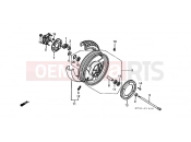 HONDA ST1100L Pan-European 1990 F-15 REAR WHEEL