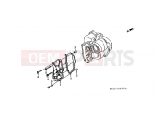 HONDA ST1100M Pan-European 1991 E-6 TRANSMISSION COVER