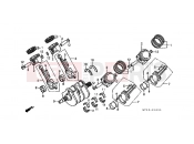 HONDA ST1100M Pan-European 1991 E-16 CRANKSHAFT / PISTON