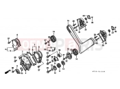 HONDA ST1100P Pan-European 1993 E-1 FRONT COVER / TIMING BELT