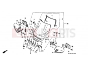 HONDA ST1100P Pan-European 1993 F-37 WINDSCREEN