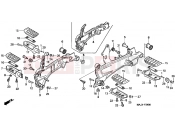 HONDA ST1100Y Pan-European 2000 F-24 FOOTREST