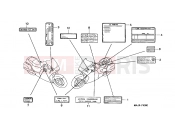 HONDA ST1100Y Pan-European 2000 F-43 WARNING LABEL
