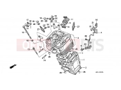 HONDA NTV650J REVERE 1988 E-3 CYLINDER / CYLINDER HEAD (FRONT)