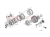 HONDA NTV650J REVERE 1988 E-7 CLUTCH