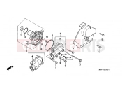 HONDA NTV650J REVERE 1988 E-10 WATER PUMP
