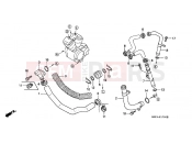 HONDA NTV650J REVERE 1988 E-17 WATER PIPE