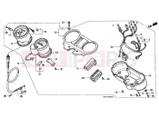 HONDA NTV650J REVERE 1988 F-2 METER (NTV600 / 650J / K / L / M)