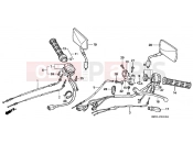 HONDA NTV650J REVERE 1988 F-3 SWITCH / CABLE