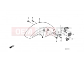 HONDA NTV650J REVERE 1988 F-7 FRONT FENDER