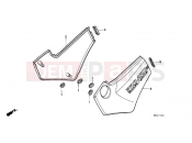 HONDA NTV650J REVERE 1988 F-17 SIDE COVER