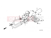 HONDA NTV650J REVERE 1988 F-20 EXHAUST DRUM
