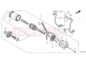HONDA NTV650K REVERE 1989 E-11 STARTER ENGINE