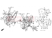 HONDA NTV650K REVERE 1989 E-13 CRANKSHAFT