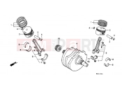 HONDA NTV650K REVERE 1989 E-14 CRANKSHAFT / PISTON