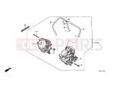 HONDA NTV650K REVERE 1989 E-19 CARBURETOR INSTALLATION.