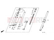 HONDA NTV650K REVERE 1989 F-8 FRONT FORK