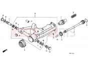 HONDA NTV650K REVERE 1989 F-24 SWING ARM