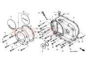 HONDA VT1100C25 Shadow 2005 E-6 RIGHT CRANKSHAFT COVER