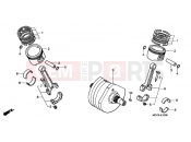 HONDA VT1100C25 Shadow 2005 E-15 CRANKSHAFT / PISTON