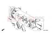 HONDA VT1100C25 Shadow 2005 F-9 FRONT BRAKE CALIPER