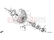 HONDA VT1100C25 Shadow 2005 F-13 REAR WHEEL