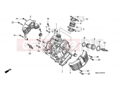 HONDA VT1100C2V Shadow 1997 E-2-1 CYLINDER HEAD (FRONT) (VT1100CV / CW / C2)