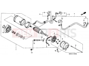 HONDA VT1100C2V Shadow 1997 E-12 STARTER ENGINE