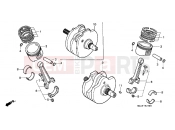 HONDA VT1100C2V Shadow 1997 E-15 CRANKSHAFT / PISTON