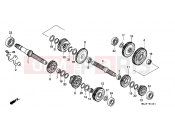 HONDA VT1100C2V Shadow 1997 E-16-1 TRANSMISSION