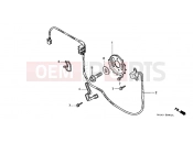 HONDA VT1100C2W Shadow 1998 E-8-1 IGNITION DISTRIBUTOR GENERATOR (VT1100CV / CW / C2V / C2W)