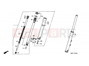 HONDA VT1100C2X Shadow 1999 F-8 FRONT FORK