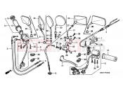 HONDA VT1100C31 Shadow 2001 F-3 SWITCH / CABLE