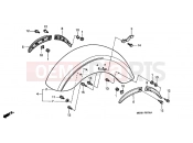 HONDA VT1100C31 Shadow 2001 F-7 FRONT FENDER