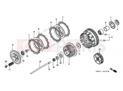 HONDA VT1100C3W Shadow 1998 E-7 CLUTCH