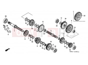 HONDA VT1100C3W Shadow 1998 E-16 TRANSMISSION