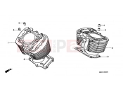 HONDA VT1100C3Y Shadow 2000 E-5 CYLINDER