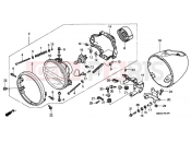 HONDA VT1100C3Y Shadow 2000 F-1 HEADLIGHT (1)