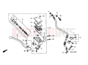 HONDA VT1100C3Y Shadow 2000 F-4 FRONT MASTER CYLINDER