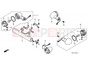 HONDA VT1100C3Y Shadow 2000 F-26 FLASHING