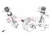 HONDA VT1100CH Shadow 1987 E-15 CRANKSHAFT / PISTON