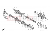 HONDA VT1100CH Shadow 1987 E-16 TRANSMISSION (1)