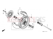 HONDA VT1100CH Shadow 1987 F-11 FRONT WHEEL