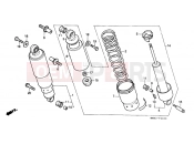 HONDA VT1100CJ Shadow 1988 F-24 REAR SHOCK ABSORBER
